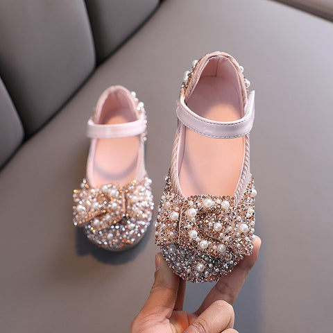 Pearl Rhinestones Children's Shoes