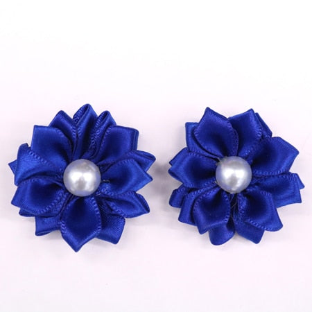 Puppy Dog or Cat Hair Bows Rubber Bands Flowers Pearls